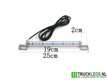 Interieur verlichting rood/wit 24v.