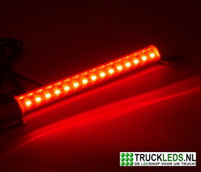 Interieur verlichting rood/wit 24v.