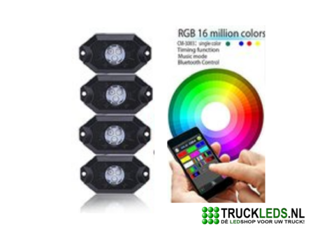 Mini LED Rock Lights Bluetooth.