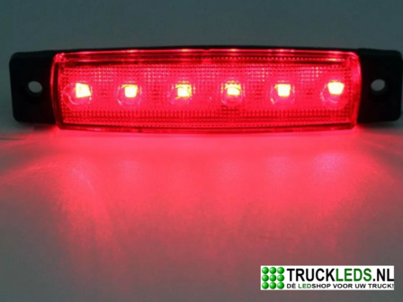 Markeer/sier LED rood 24V.