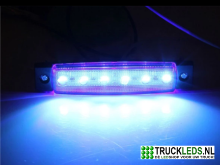 Markeer/sier LED blauw 12V.