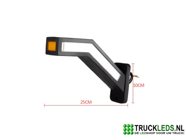 LED breed pootje rood/wit/oranje rechts.