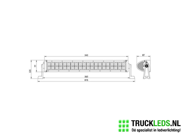 LED bar 120W  63cm.