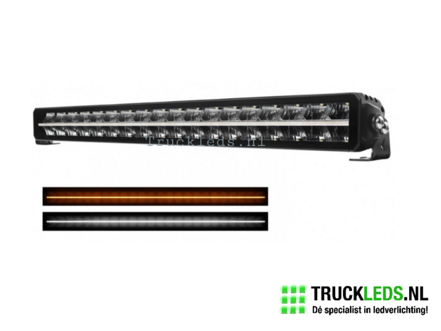 LED bar 180W black 42" met stadslicht.