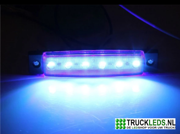 Markeer/sier LED blauw 24V.