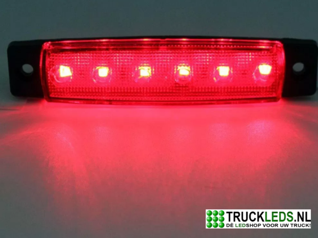 Markeer/sier LED rood 24V.