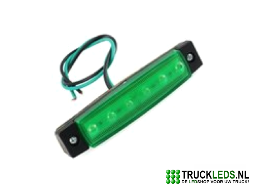 Markeer/sier-LED-groen-24V. Truckleds